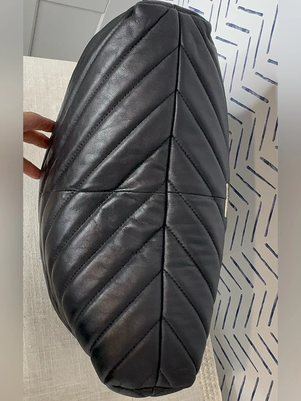 NWT Vince Camuto Black Quilted Leather Bag